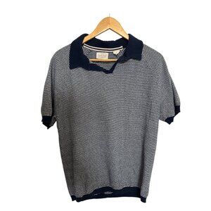 Original Weather Proof Navy Striped Men's Polo Shirt